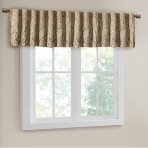 Madison Park Eliza Faux Silk Embroidered Window Valances
